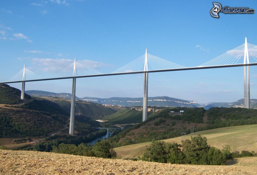 Millauský viadukt, dialničný most, Francúzsko
