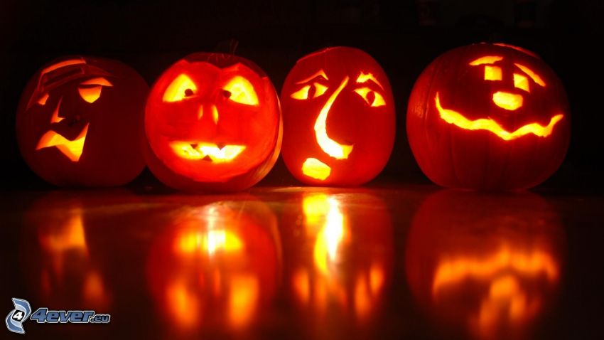 halloweenske tekvice, jack-o'-lantern