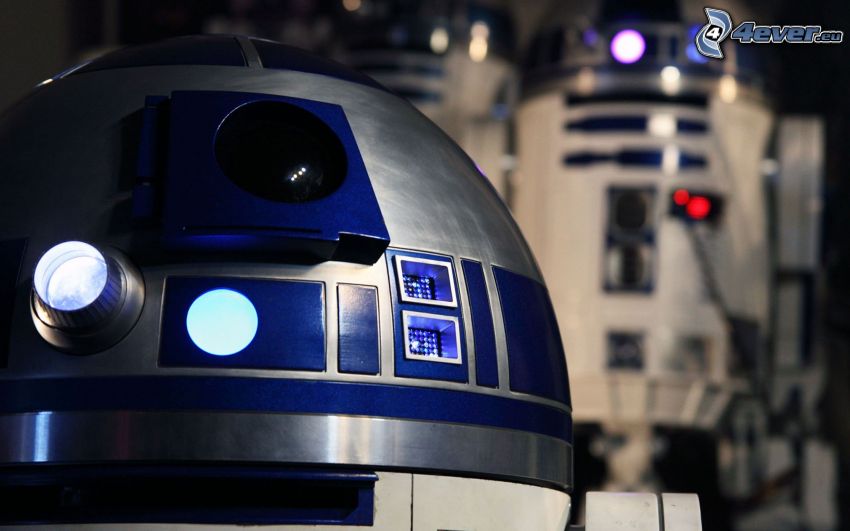 R2 D2, roboti, Star Wars
