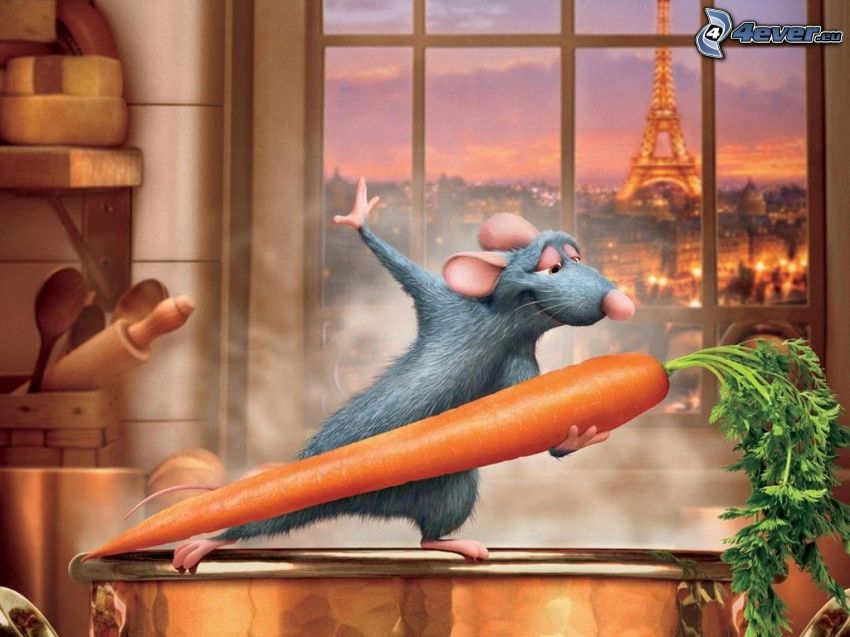 Remi, Ratatouille, myš, kuchár, Paríž