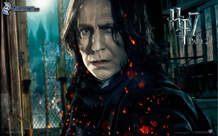 Severus Snape, Alan Rickman, Harry Potter a Dary Smrti