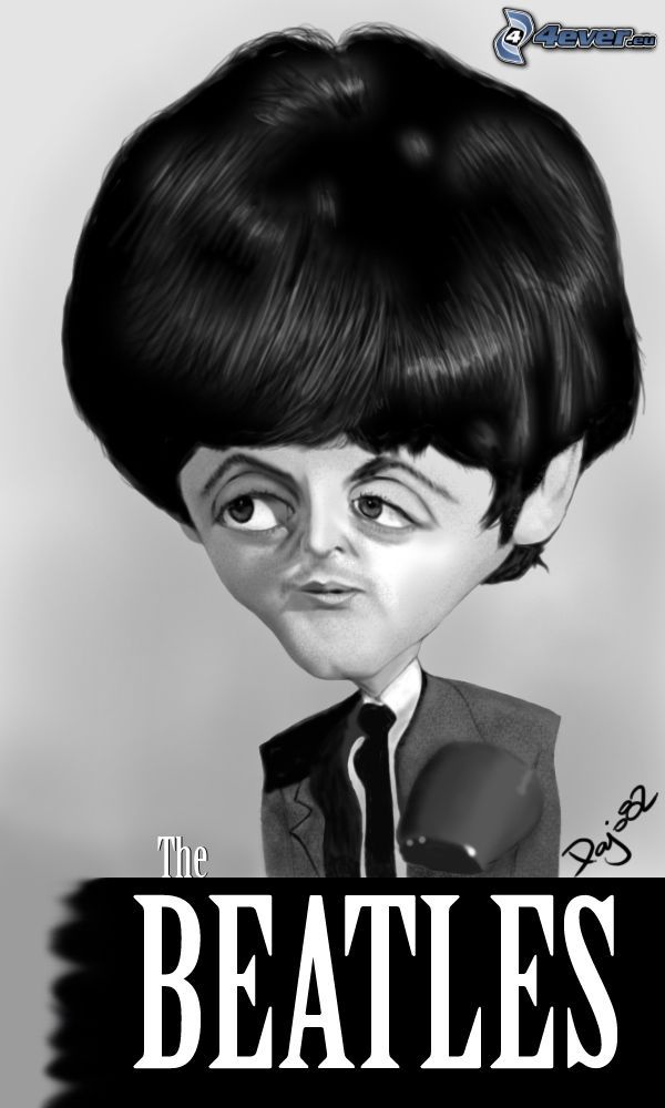 Paul McCartney, karikatúra, The Beatles
