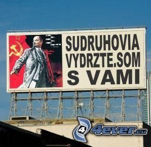 Vladimir Lenin, billboard