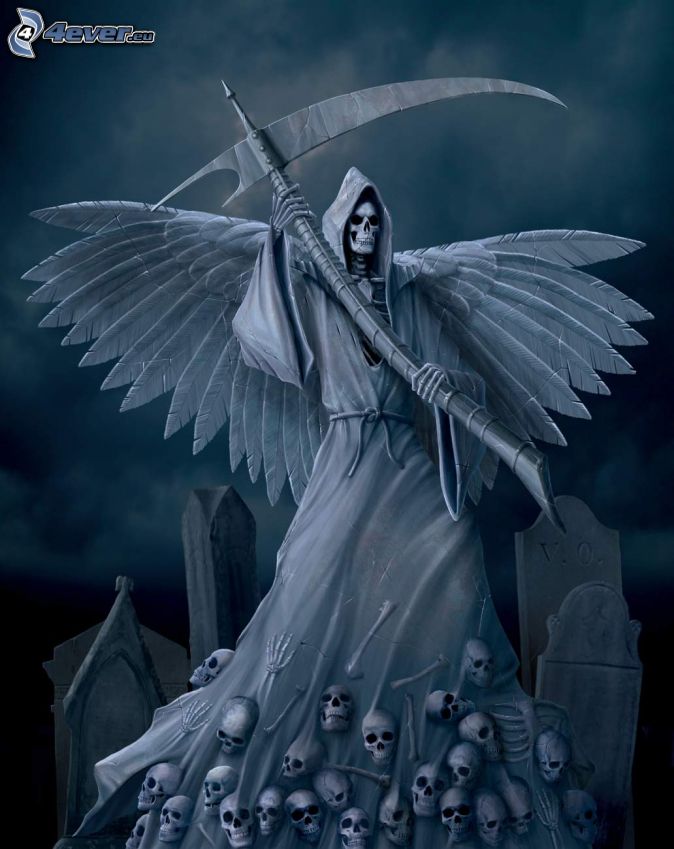 grim reaper scythe cross