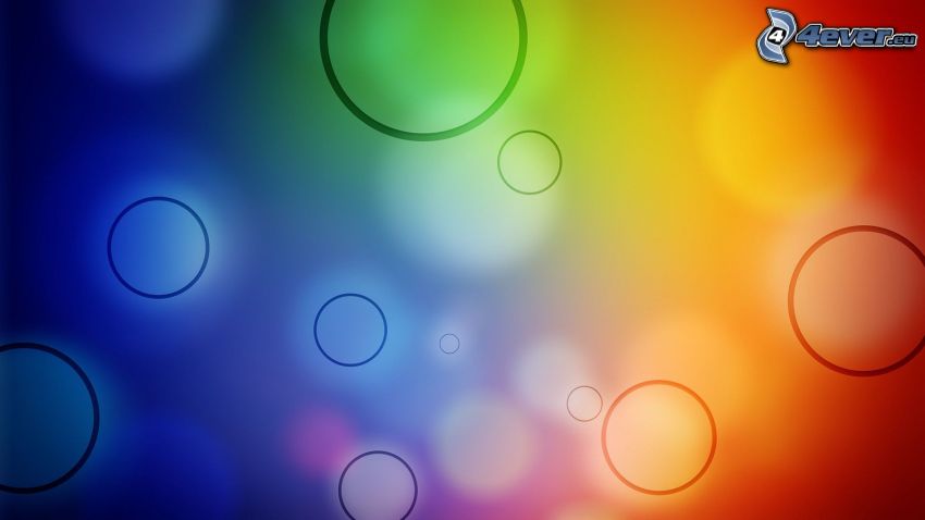 bubbles, colorful background