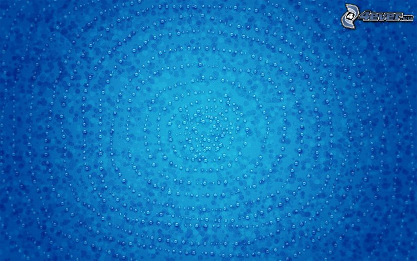 drops, blue background