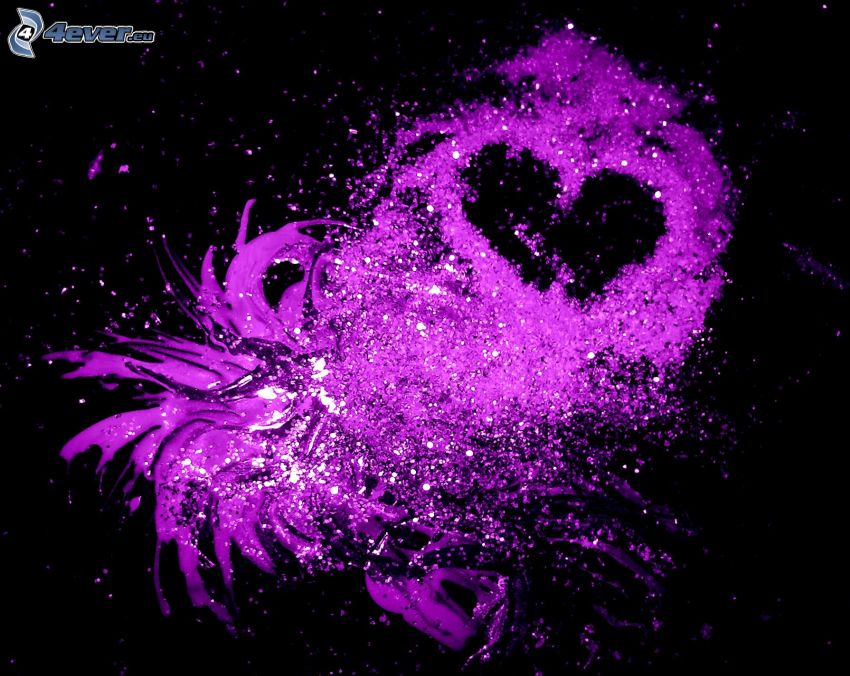 purple heart, blots