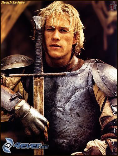 Heath Ledger, A Knight's Tale, sword, armor