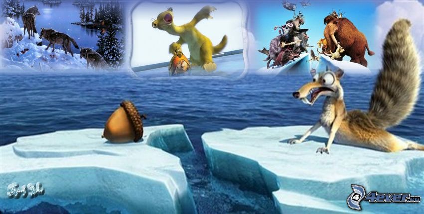 Ice Age, collage