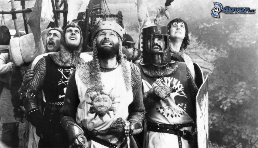 Monty Python, black and white
