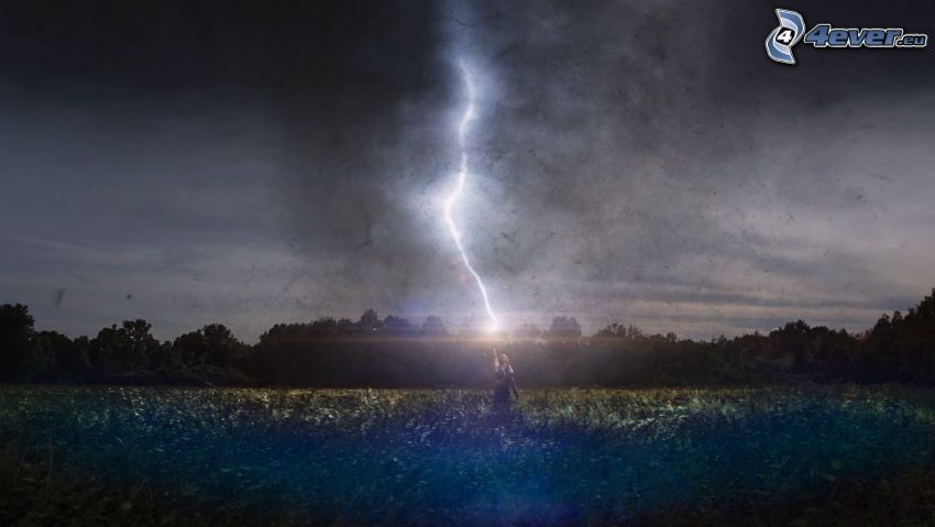 The Avengers, Thor, lightning, field