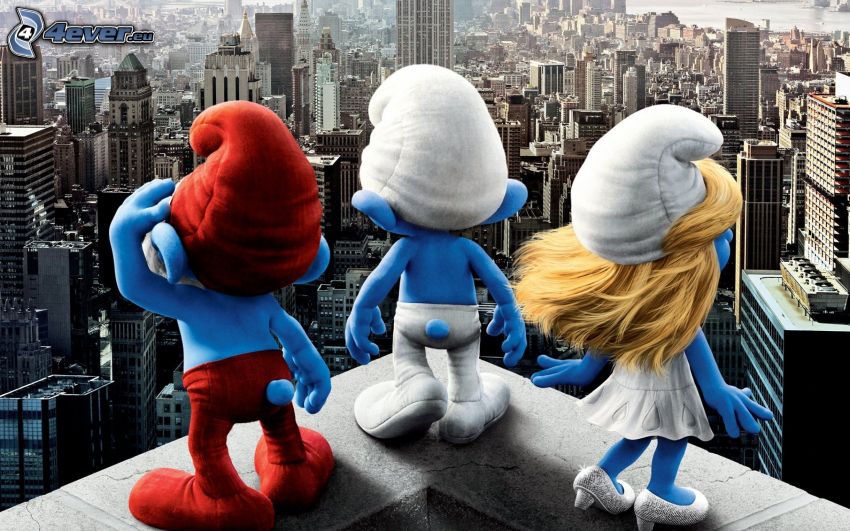 The Smurfs, view of the city