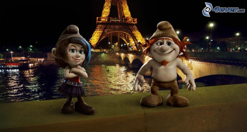 The Smurfs 2, Naughties, Eiffel Tower