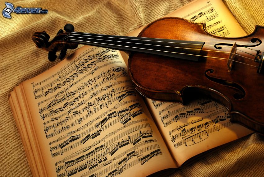 cello, sheet of music