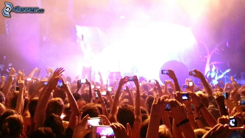 concert, Imagine Dragons, hands, crowd