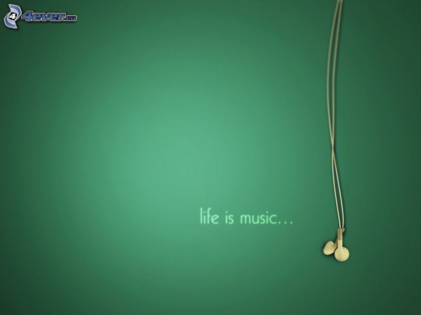 life is music, headphones