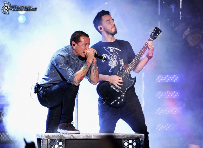 Mike Shinoda, Chester Bennington, Linkin Park, concert