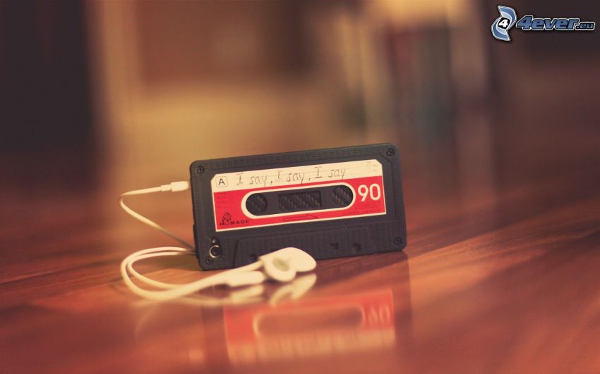 mp3, cassette, headphones