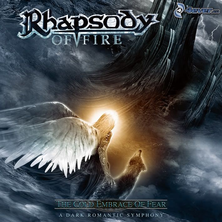 Rhapsody of Fire, The Cold Embrance Of Fear, man, wings, wolf
