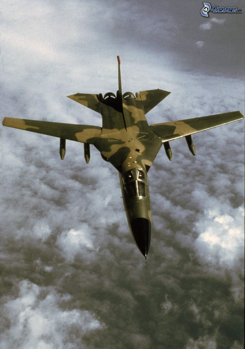 F-111 Aardvark, over the clouds