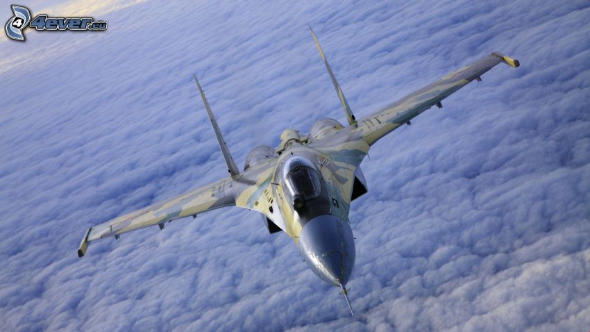 Sukhoi Su-24, over the clouds