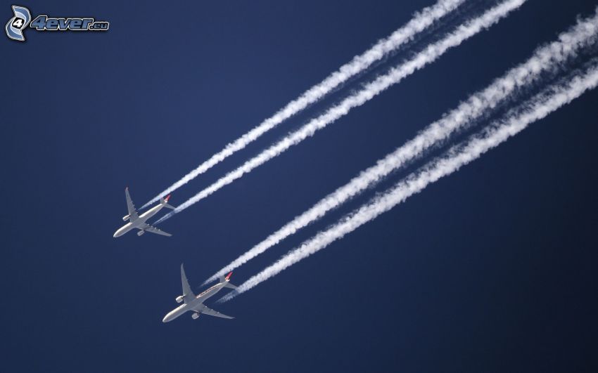 airplanes, contrail