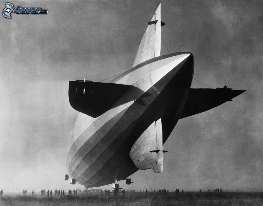 airship, old photographs