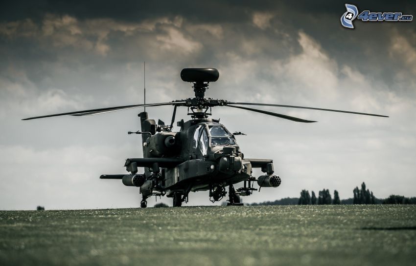 AH-64 Apache, dark clouds