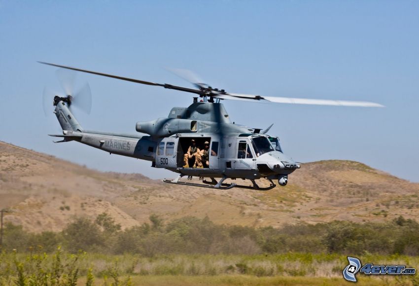 military helicopter, mountain