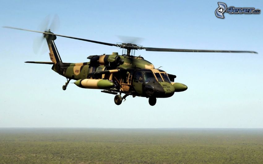 U.S. Black Hawk, military helicopter