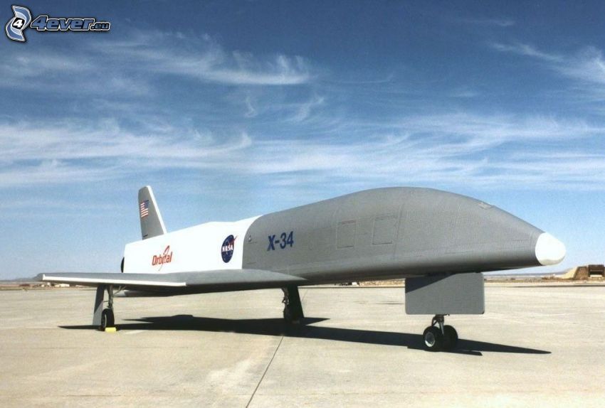 X-34, spaceship, airport