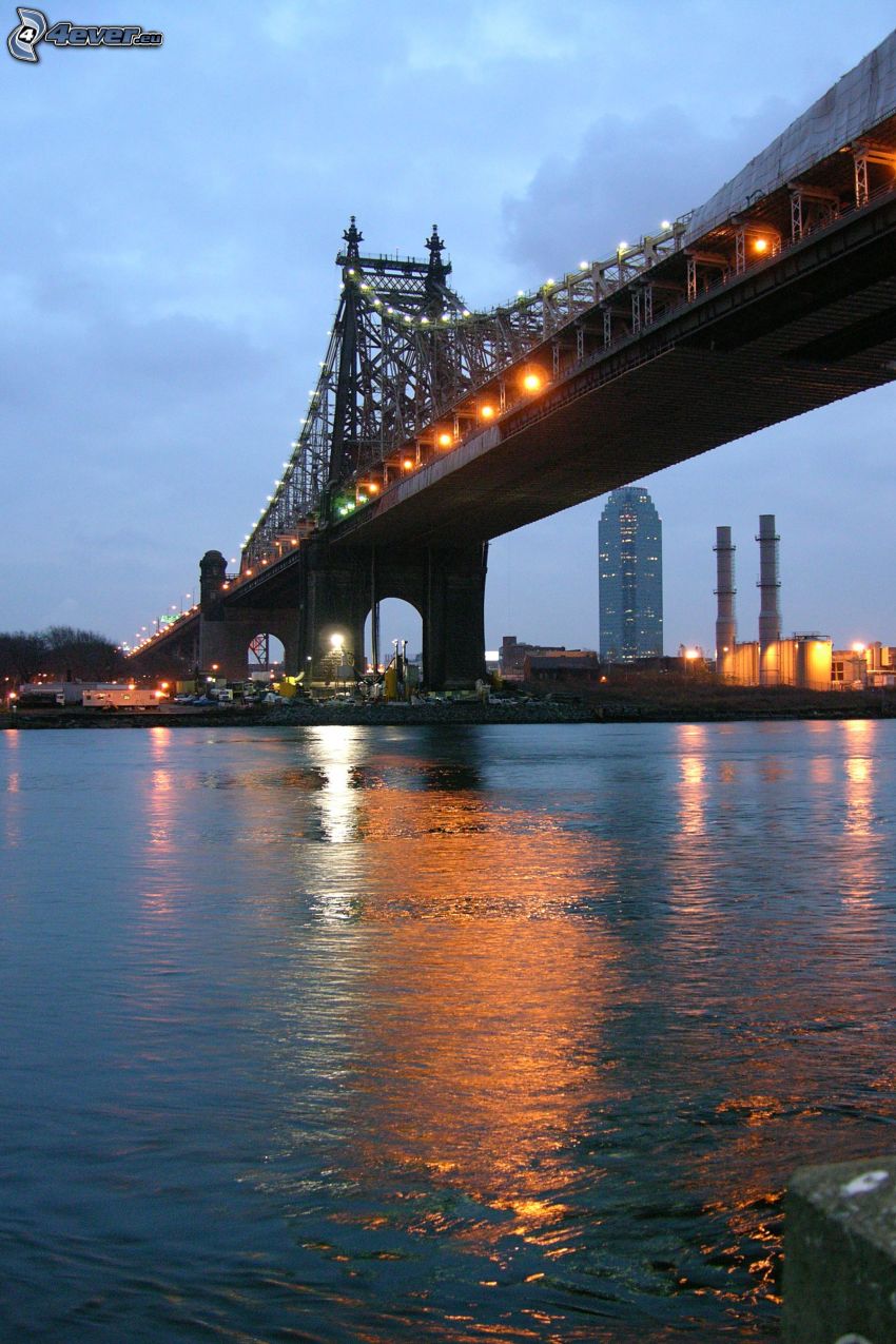 Queensboro bridge, River