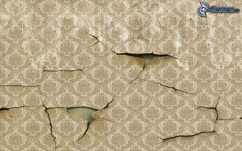 broken wall, cracks