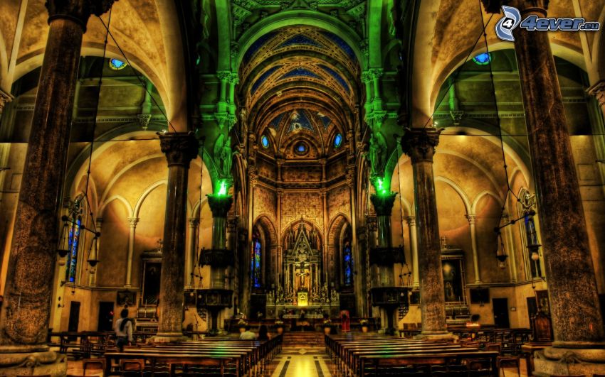 church, cathedral, HDR