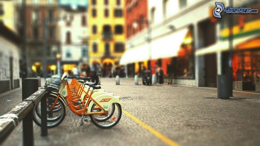 bicycles, street