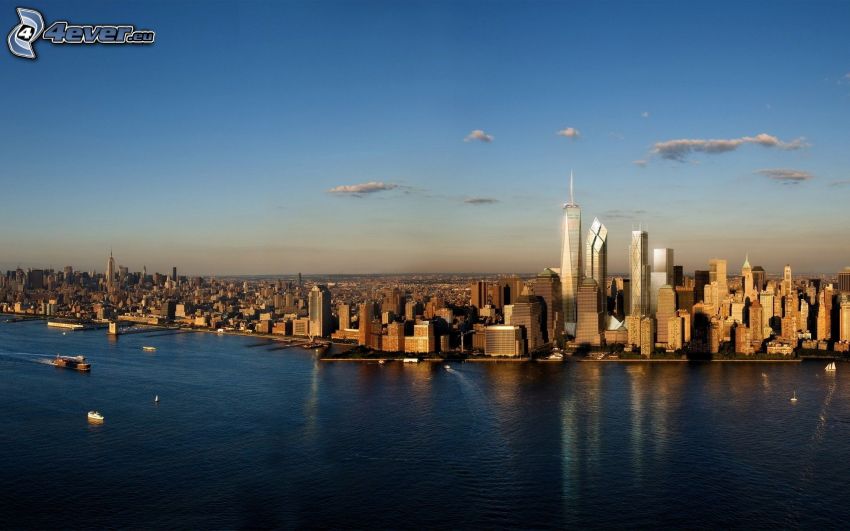 Manhattan, skyscrapers, 1 WTC, New York