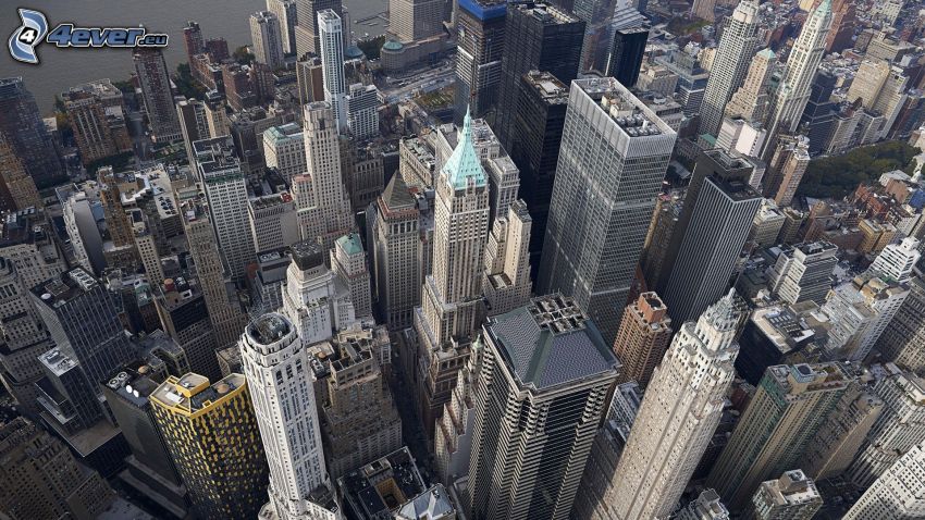 New York, skyscrapers