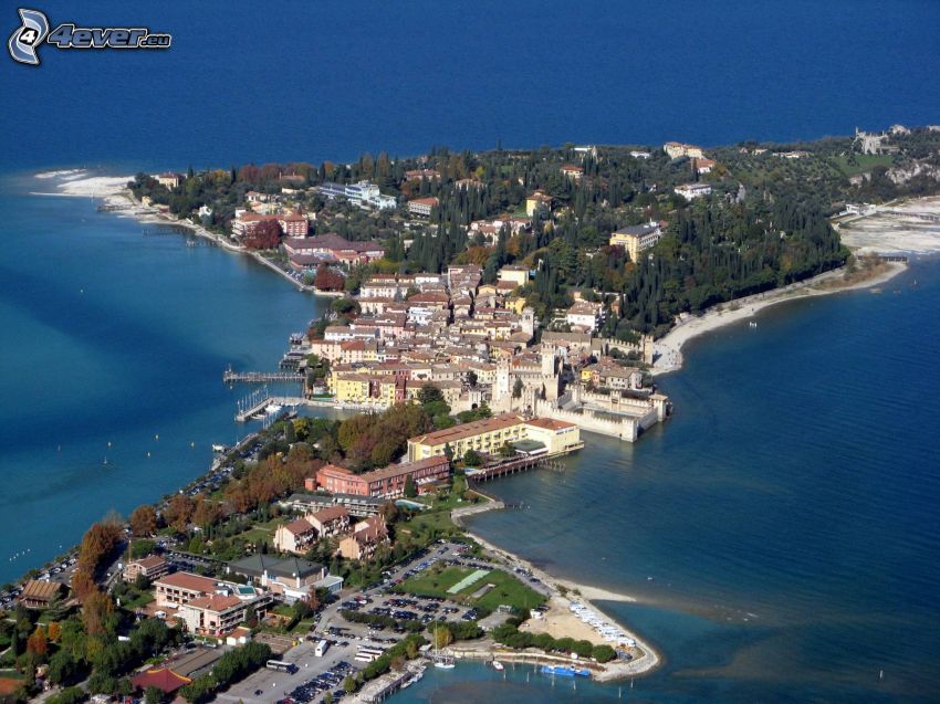 Sirmione, Italy, peninsula, lake