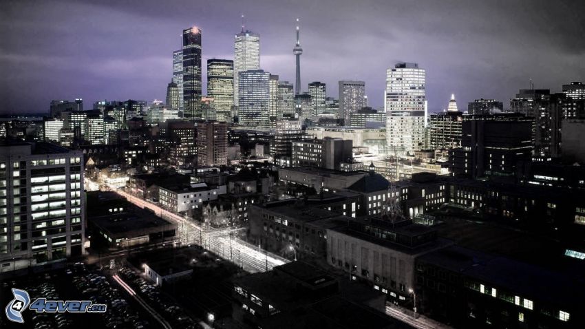Toronto, night city