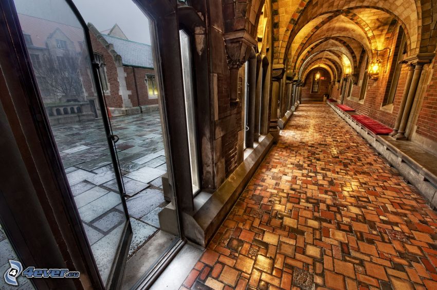 corridor, cathedral, street