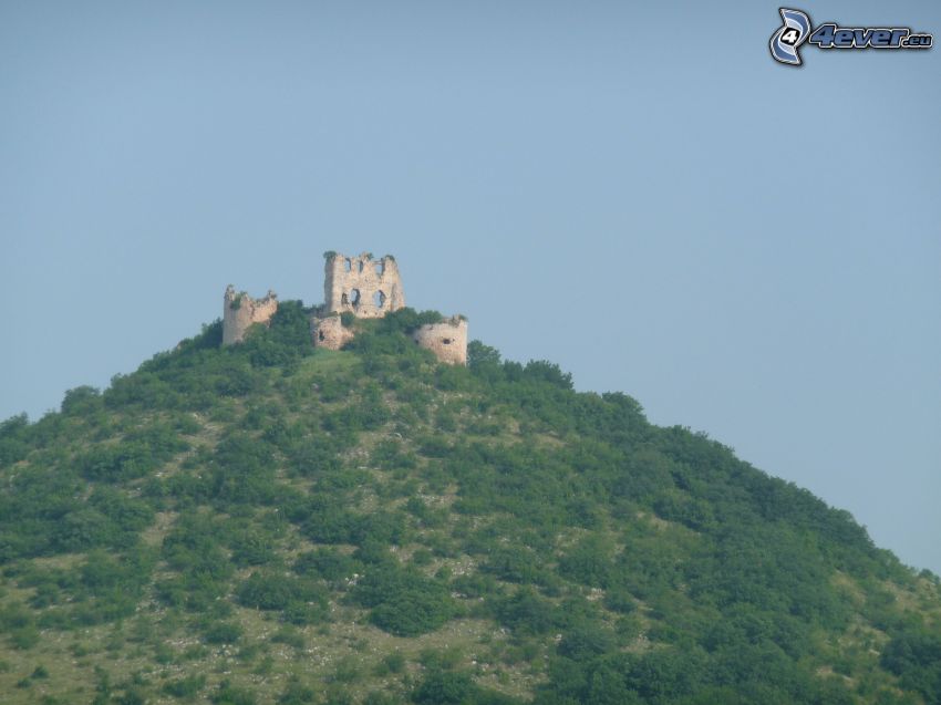 castle, hill, Slovakia