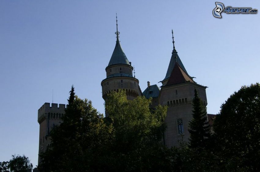 castle Bojnice, castle, nature