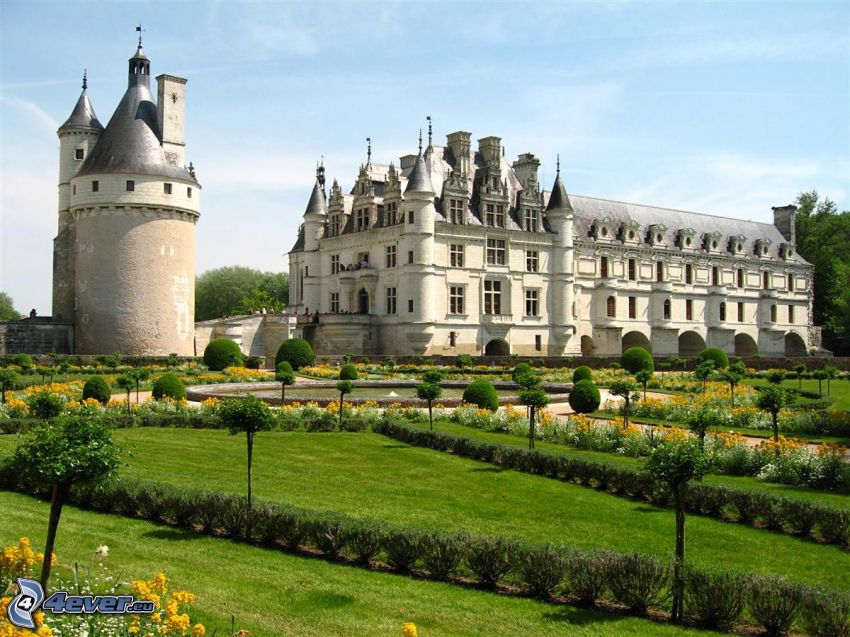 Château de Chenonceau, garden, park