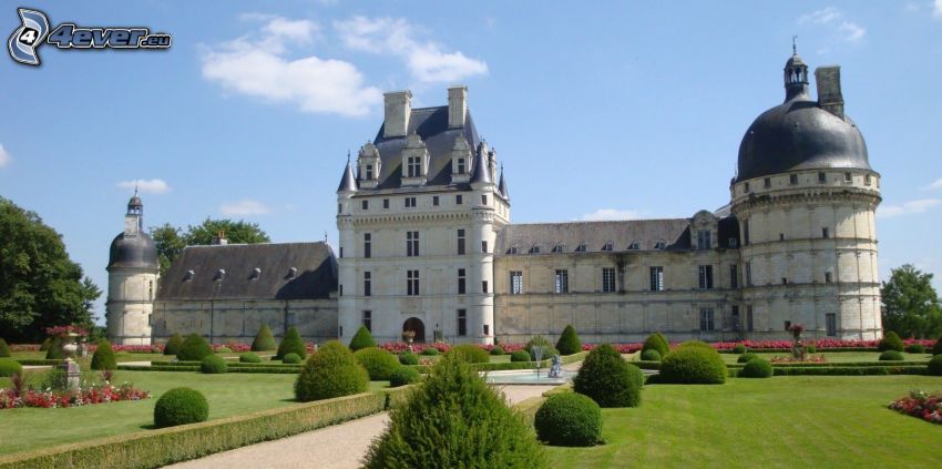 château de Valençay, garden
