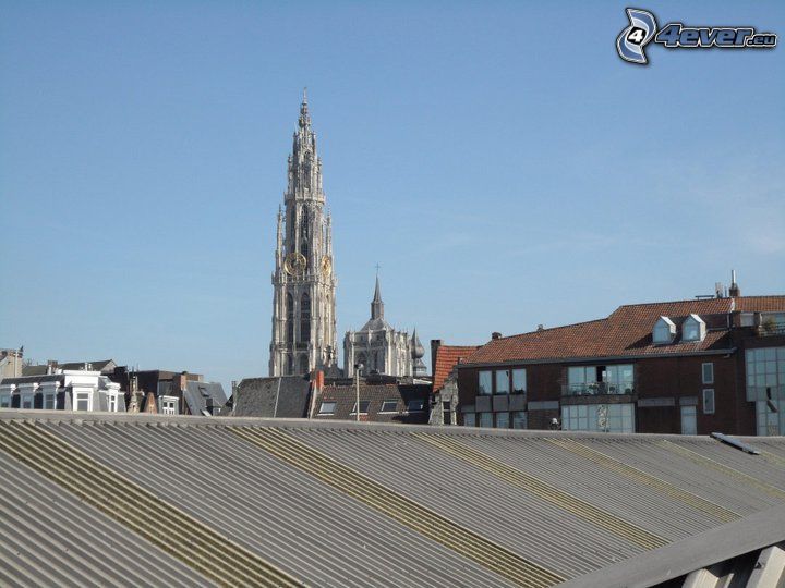 church tower, roof