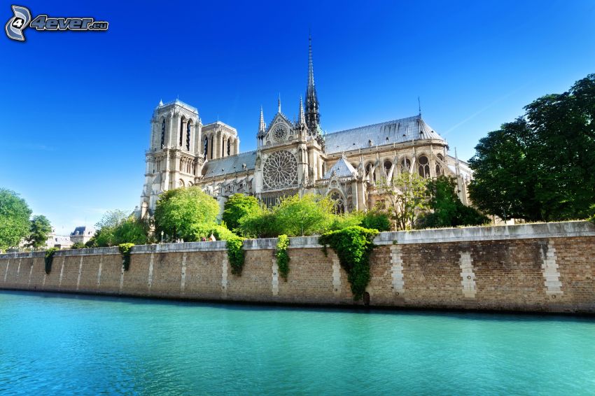 Notre Dame, Seine, HDR