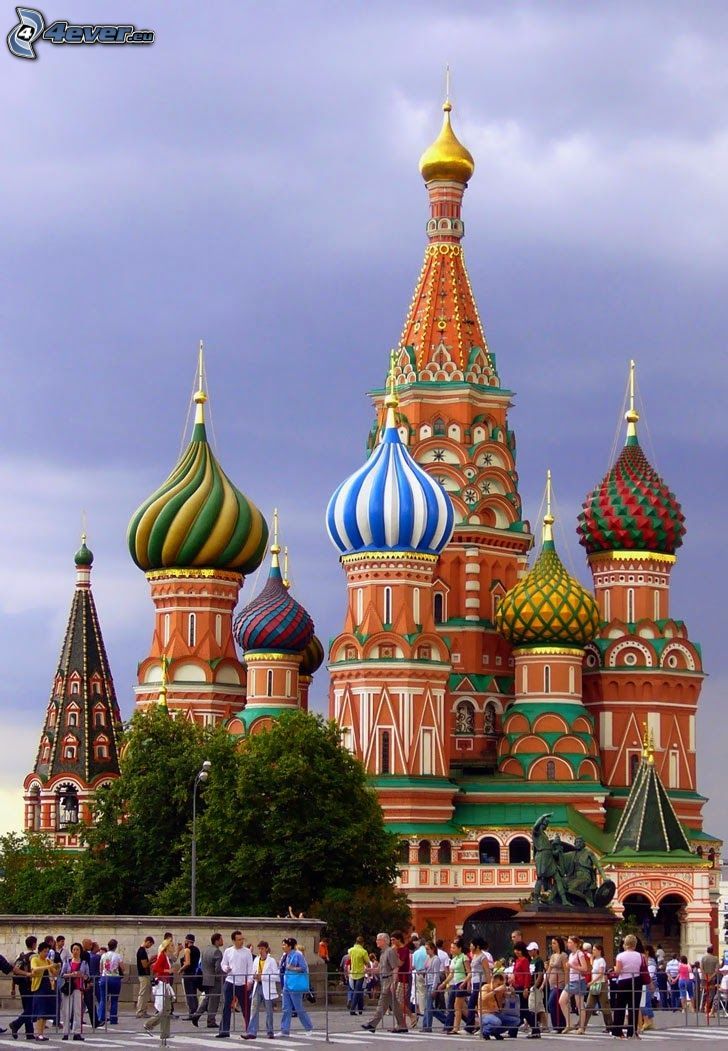 Saint Basil's Cathedral, people
