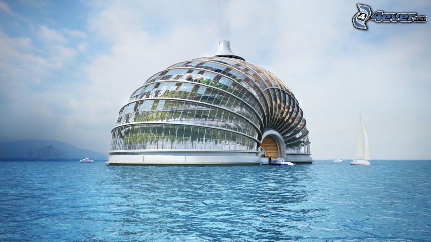 hotel, Moscow, Russia, sea, shell