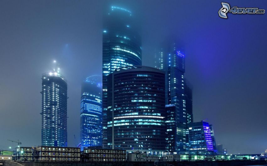 Moscow, skyscrapers