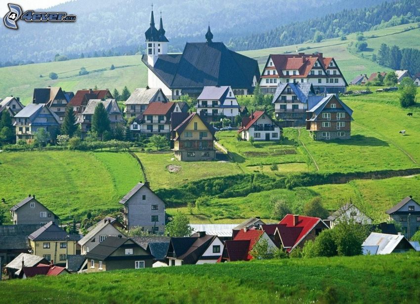 village, houses